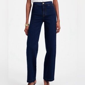 Madewell Dark Wash Wide Leg Jeans